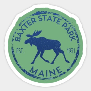 Baxter State Park Maine ME Moose Lovers Hiking Souvenirs Sticker